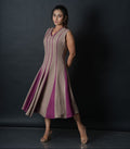 Beige pink sleeveless dress