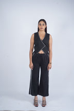 Black Cross-Wrap Co-ord Set