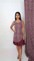 Mauve hem dress
